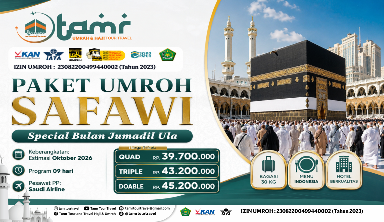 PAKET UMROH SAFAWI Target 30pax