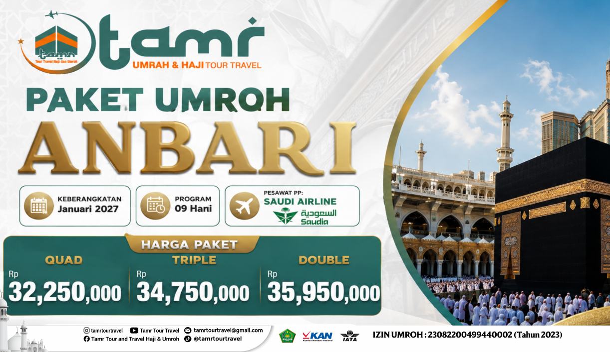 PAKET UMROH ANBARI 9 HARI